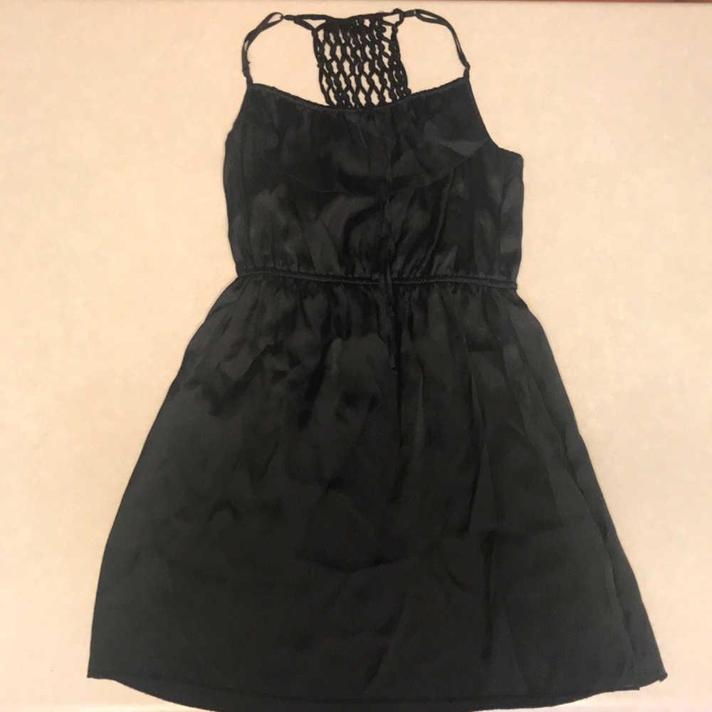 black silk dress